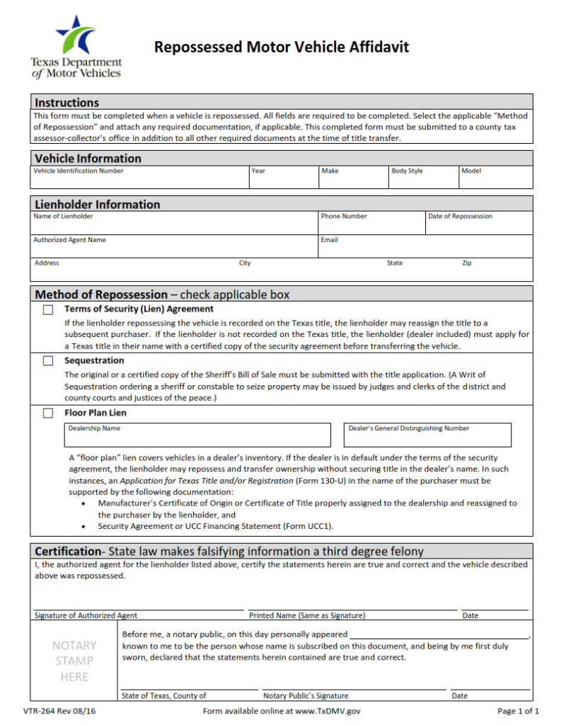 vtr-264-repossessed-motor-vehicle-affidavit-origin-form-studio