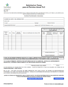 VTR-29-NAFTA-S - Texas NAFTA Permit Application