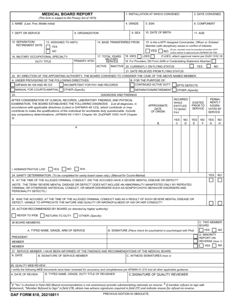 DAF Form 618 Medical Board Report Origin Form Studio daf-form-618-medical-board-report-origin-form-studio