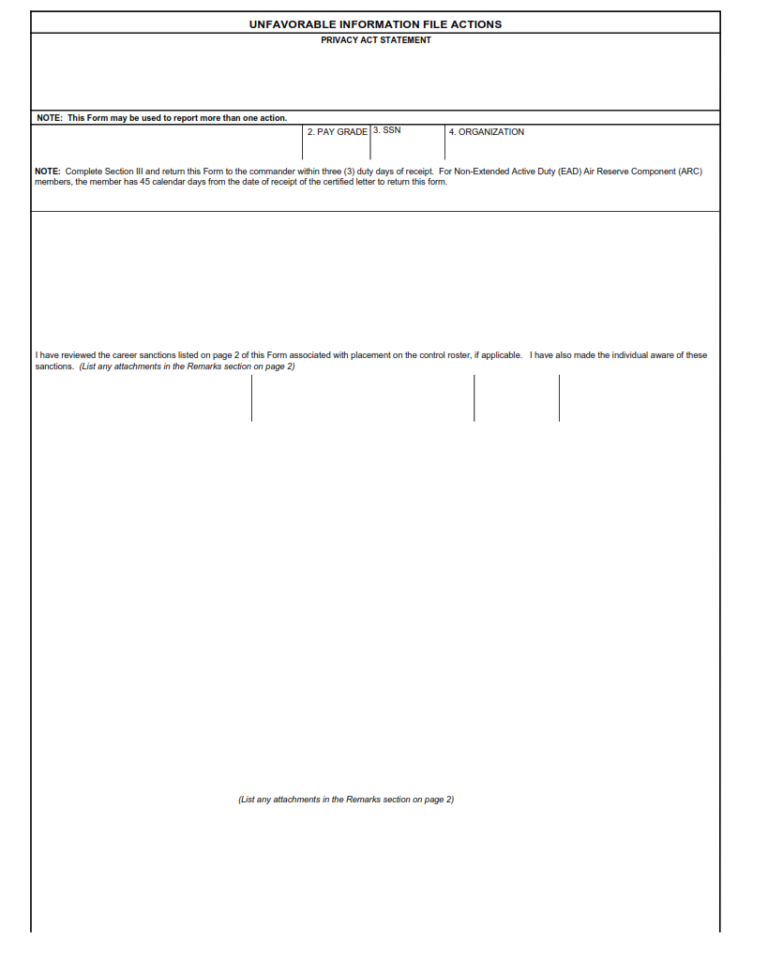 DAF Form 1058 Unfavorable Information File Actions Origin Form Studio DAF Form 1058 Unfavorable Information File Actions Origin Form Studio
