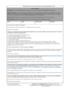 DAF Form 4446A - Department of the Air Force Physical Fitness Screening Questionnaire (FSQ) Part 1