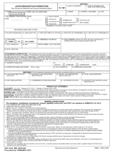 DAF Form 988 - Leave Request Authorization Part 1