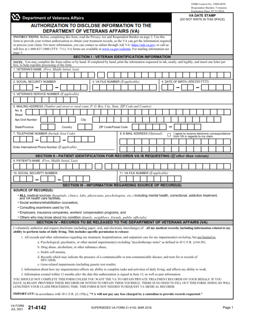 Va Form 21 0781 Printable Fillable In Pdf Origin Form - vrogue.co