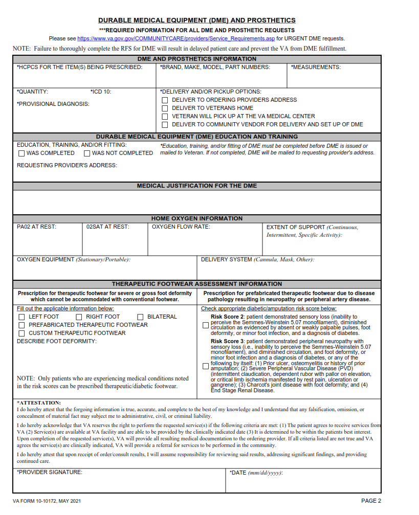 VA Form 10-10172 - Printable, Fillable in PDF part 2