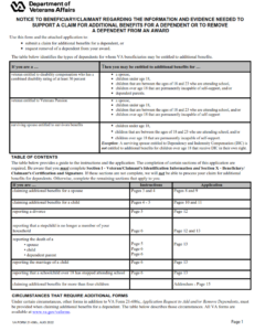 VA Form 21-686C - Printable, Fillable in PDF